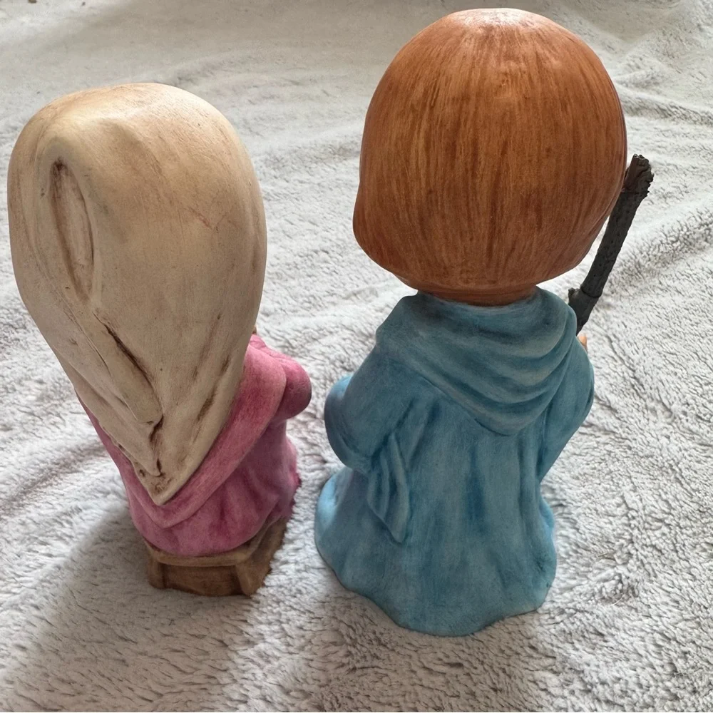 Vintage 1984 Hand-Painted Nativity Figurines –‎ Mary, Joseph & Baby Jesus